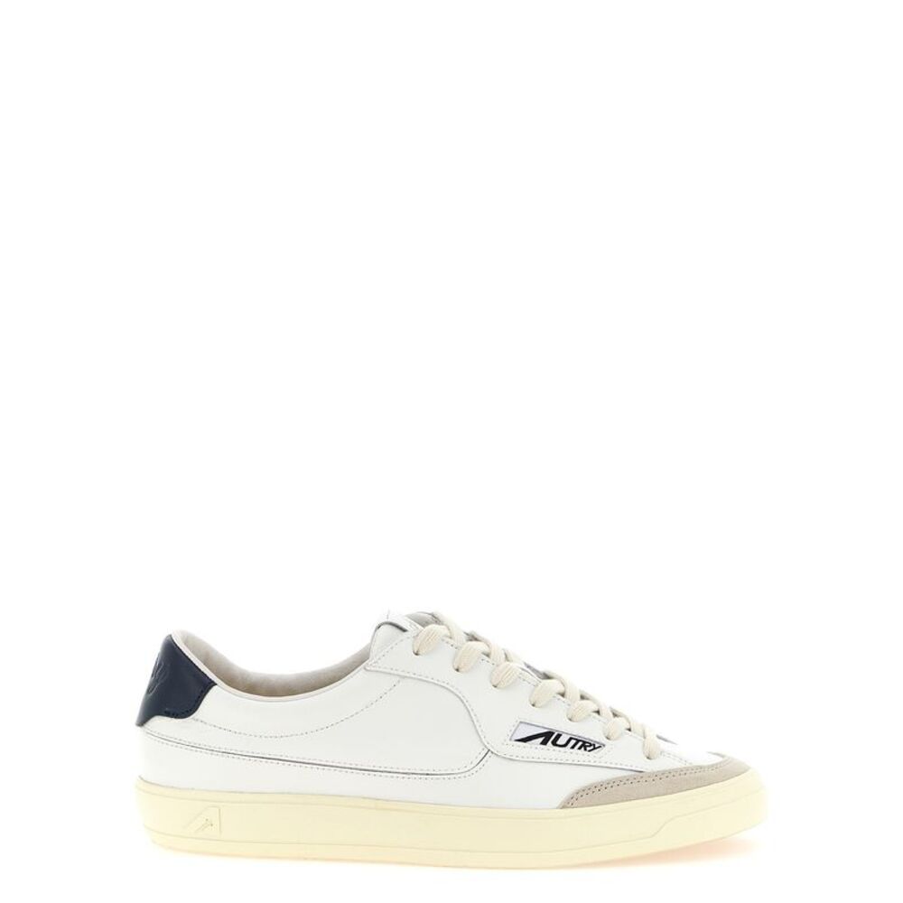 Autry White Cowhide Low Top Men's Sneakers